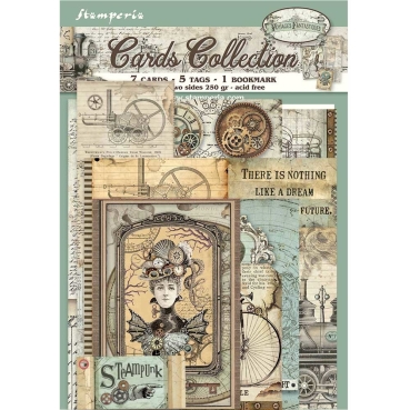 Stamperia Cards Collection Voyages Fantastiques