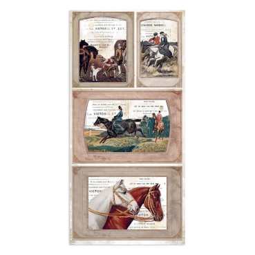 Preview: Stamperia Collectables 10 sheets Romantic Horses