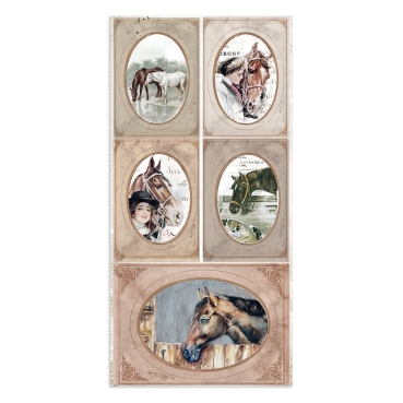 Stamperia Collectables 10 sheets Romantic Horses