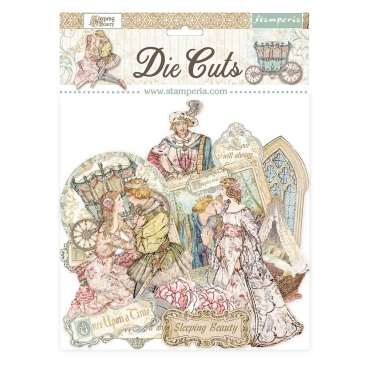 Stamperia Die Cuts Ausstanzungen sortiert Sleeping Beauty