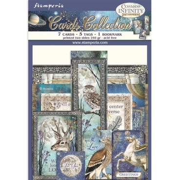 Stamperia Cards Collection Cosmos Infinity