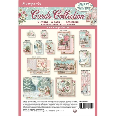 Preview: Stamperia Cards Collection Sweet Winter
