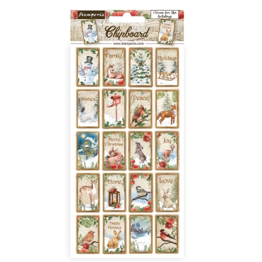 Stamperia Chipboard 15 x 30 cm Romantic Home for the Holidays