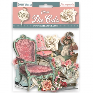 Stamperia Clear Die Cuts Ausstanzungen Sweet Winter