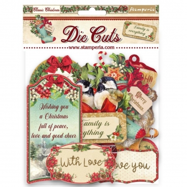 Stamperia Die Cuts assorted Ausstanzungen Classic Christmas