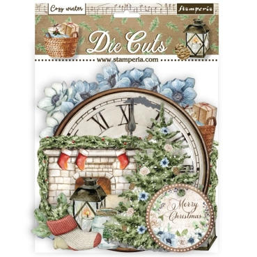 Stamperia Die Cuts assorted Ausstanzungen Romantic Cozy Winter