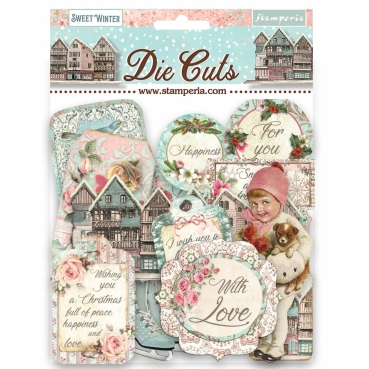 Stamperia Die Cuts assorted Ausstanzungen Sweet Winter