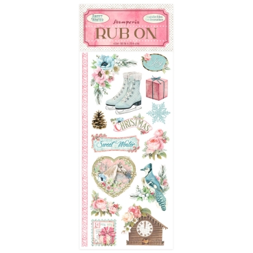 Stamperia Rub-on 10,16 x 21,6 cm Sweet Winter