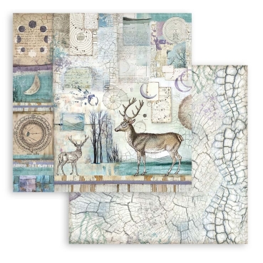 Preview: Stamperia Small Pad 8 x 8 Inch mit 10 doppelseitig bedruckten Papieren Cosmos Infinity