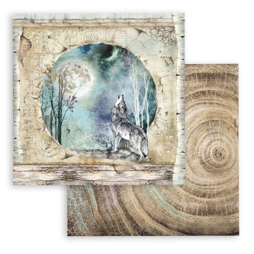 Preview: Stamperia Small Pad 8 x 8 Inch mit 10 doppelseitig bedruckten Papieren Cosmos Infinity