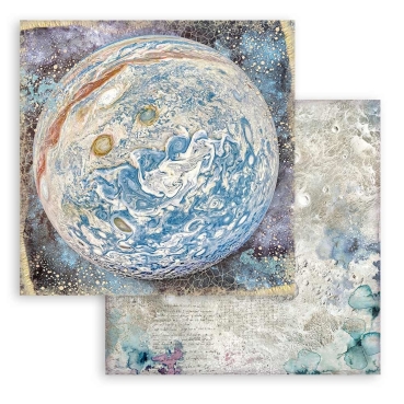 Preview: Stamperia Small Pad 8 x 8 inch Hintergrundpapiere Cosmos Infinity