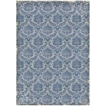 Preview: Stamperia Rice Paper Reispapier A4 Vintage Library Set mit 6 Papieren