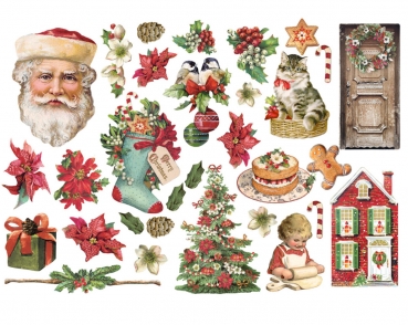 Preview: Stamperia Ephemera Classic Christmas