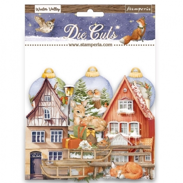 Stamperia Die Cuts Assorted Ausstanzungen Winter Valley