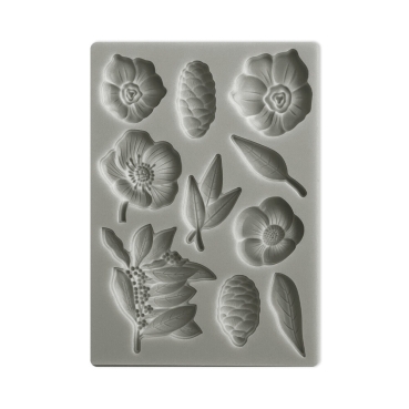Stamperia Mixed Media Silicone Mould Silikon Form A6 Pinecones