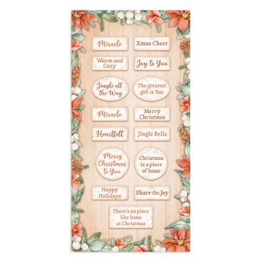 Preview: Stamperia Collectables 6 x 12 Inch Paper Pack All Around Christmas Collectables