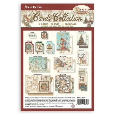 Preview: Stamperia Cards Collection Christmas Greetings