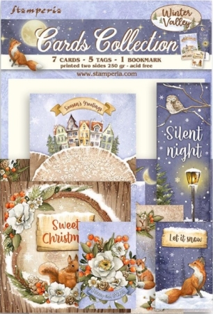 Stamperia Cards Collection Winter Valley