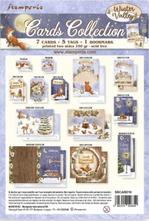 Preview: Stamperia Cards Collection Winter Valley