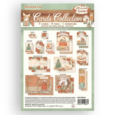 Preview: Stamperia Cards Collection All Around Christmas