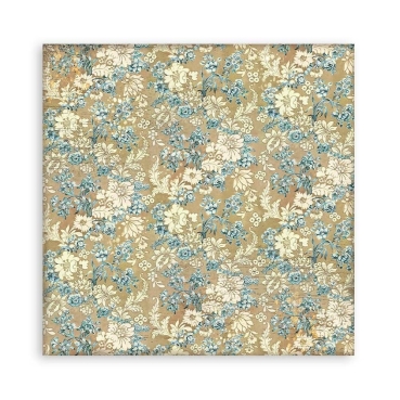 Preview: Stamperia 12 x 12 Inch Fabric Sheets Stoffteile Christmas Greetings