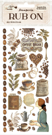 Stamperia Rub-on Coffee & Chocolate Caffé