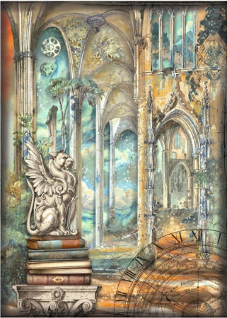 Stamperia Sir Vagabond in Fantasy World Reispapier A4 Dragon