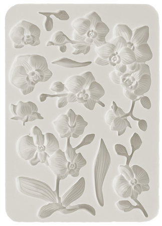 Stamperia Silikon Mould A5 Orchids and Cats Orchids