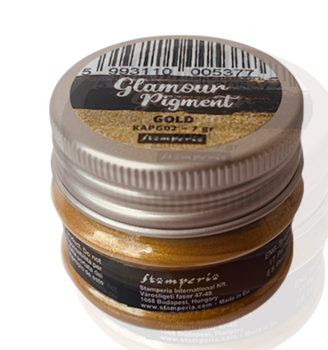 Stamperia Glamour Pigment Pulver 7 Gramm Gold