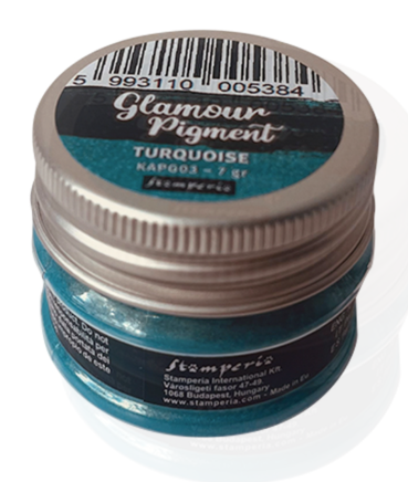 Stamperia Glamour Pigment Pulver 7 Gramm Türkis