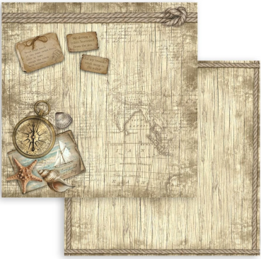 Stamperia 8 x 8 Inch Paper Pack Sea Land