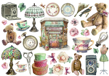 Preview: Stamperia Ephemera Brocante Antiques