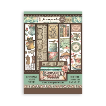 Stamperia Washi Pad A5 Brocante Antiques