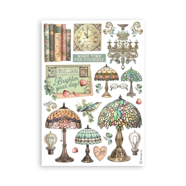 Preview: Stamperia Washi Pad A5 Brocante Antiques