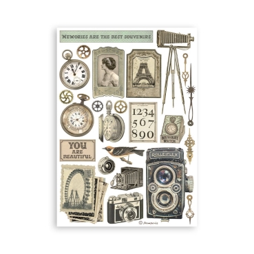 Stamperia Washi Pad A5 Brocante Antiques