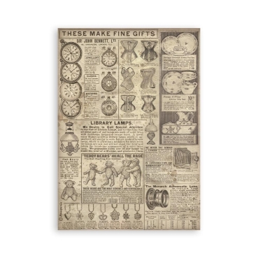 Stamperia Washi Pad A5 Brocante Antiques