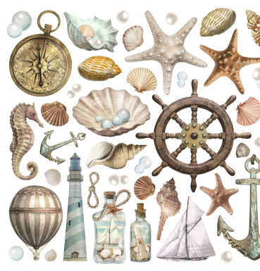 Preview: Stamperia Ephemera Sea Land