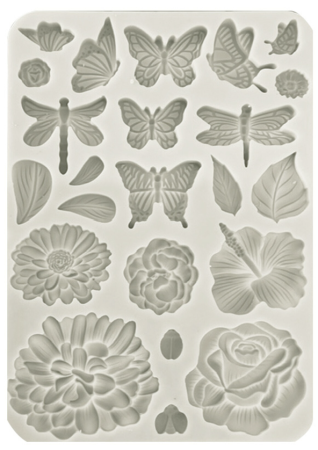 Stamperia Create Happiness Secret Diary Silicon Mould A5 Butterflies