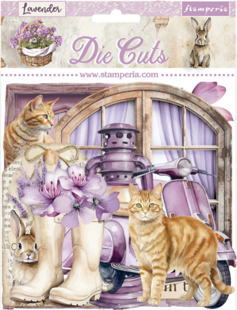 Stamperia Die Cuts Assorted Lavender