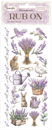 Stamperia Rubbelbilder Rub-on Lavender Elements