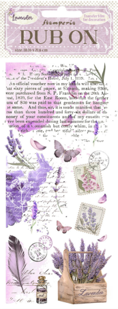 Stamperia Rubbelbilder Rub-on Lavender Stamps