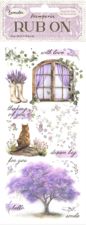 Stamperia Rubbelbilder Rub-on Lavender Window