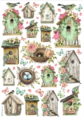 Stamperia A4 Reispapier Rice Paper Nests