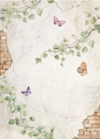 Stamperia Rice Paper Reis Papier A6 Set mit 8 Stück Backgrounds Lavender
