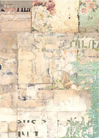 Stamperia Rice Paper Reis Papier A6 Set mit 8 Stück Backgrounds Wonderland