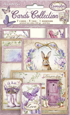 Stamperia Cards Collection Lavender