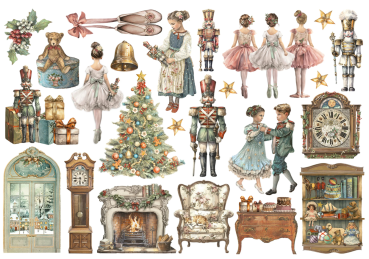 Preview: Stamperia Ephemera The Nutcracker