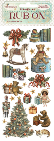 Stamperia Rub-on 10,16 x 21,6 cm The Nutcracker Teddy Bears