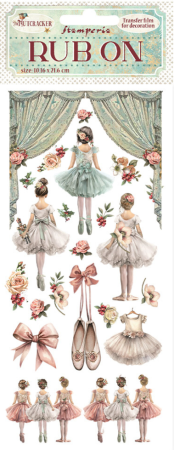 Stamperia Rub-on 10,16 x 21,6 cm The Nutcracker Ballet