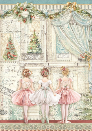 Stamperia A4 Reispapier Rice Paper Nutcracker Ballet